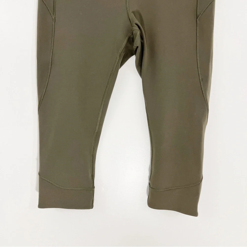 Lululemon In Movement Crop Everlux Legging In Sage Size 10